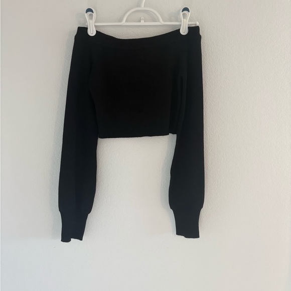 Garage Micro Off Shoulder Top Black - Picture 9 of 10